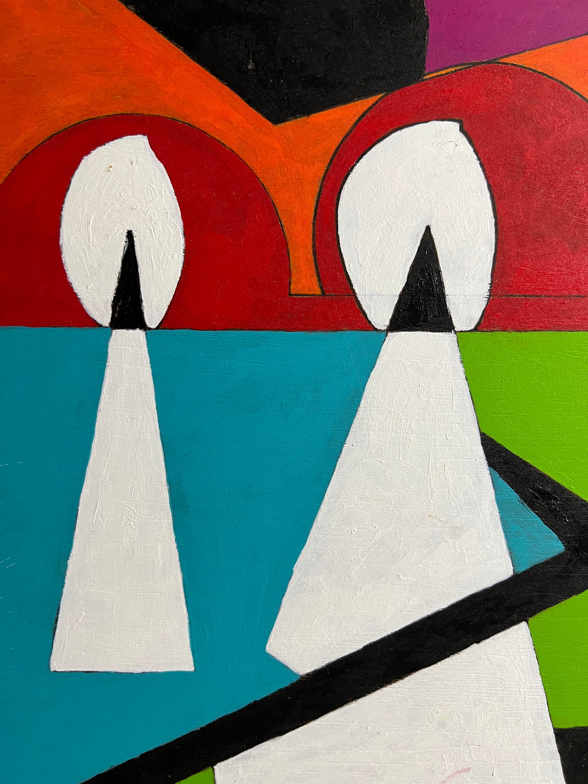 The Architecture of Play | Original Abstract Painting
